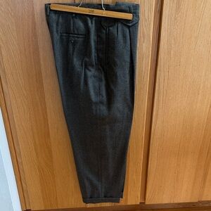 Vintage Ralph Lauren Charcoal/ Loden Green Women's Trousers